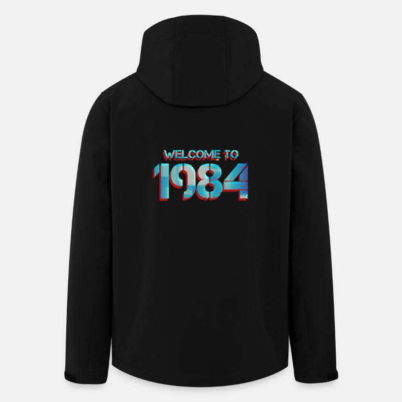 1984 ZERSTÖREN - Recycelte Männer Softshell-Jacke von Stanley/Stella - Schwarz