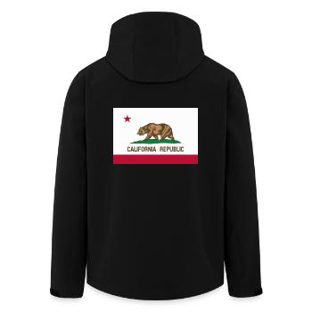 Californie - Veste softshell homme en polyester recyclé Stanley/Stella - noir - Dos - AI Model Male 185 light (185cm)