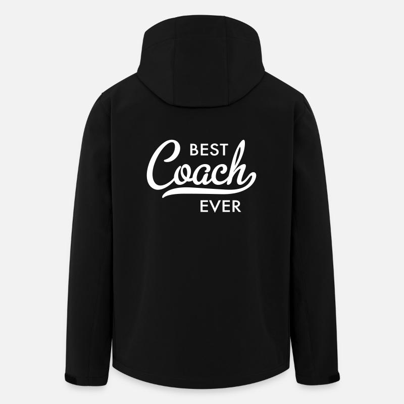Coach - Recycelte Männer Softshell-Jacke von Stanley/Stella - Schwarz