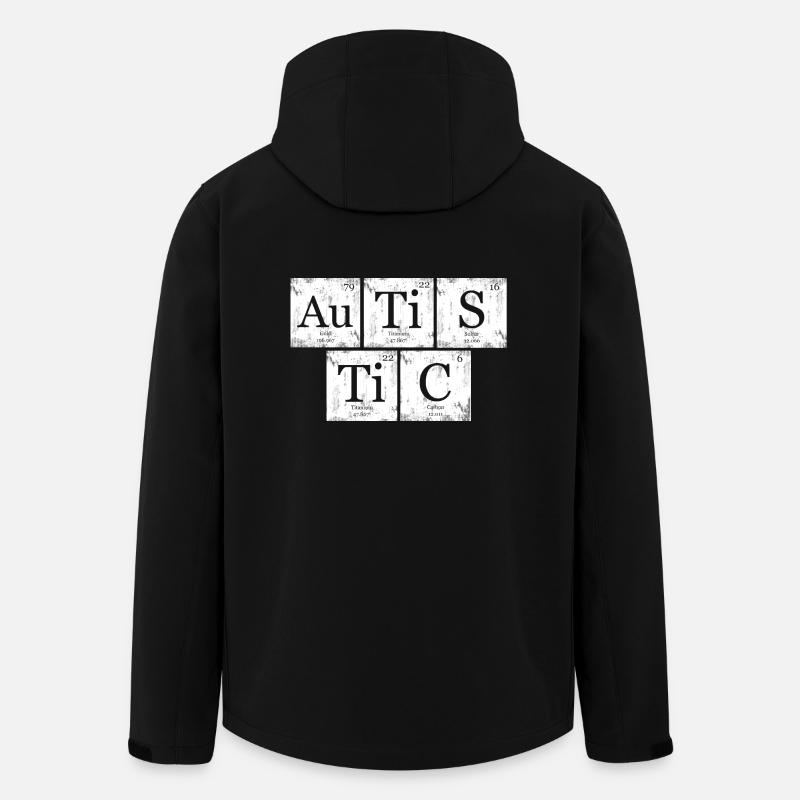 AuTiSTiC Nerd Geek Periodensystem - Recycelte Männer Softshell-Jacke von Stanley/Stella - Schwarz