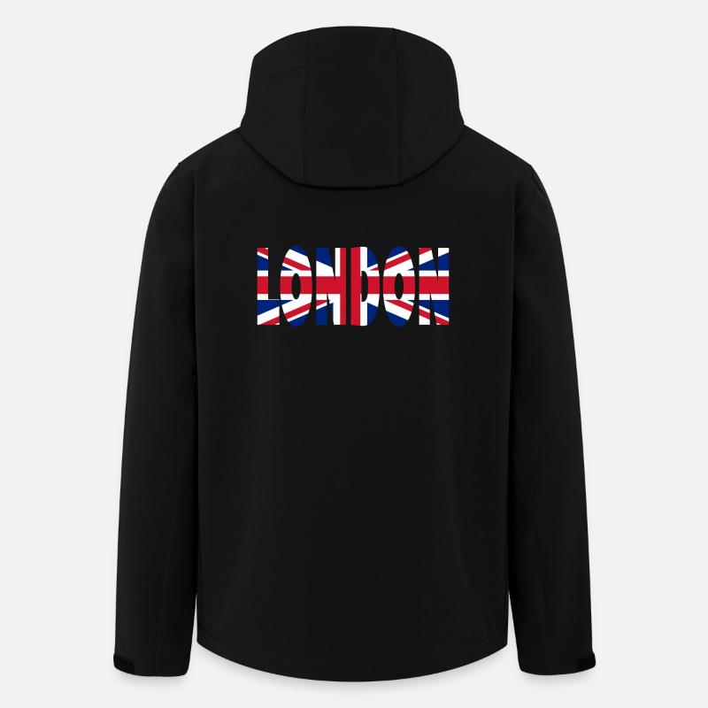 London - Recycelte Männer Softshell-Jacke von Stanley/Stella - Schwarz