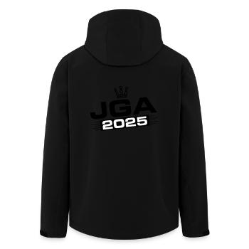 Jga 2025 Junggesellenabschied - Recycelte Männer Softshell-Jacke von Stanley/Stella - Schwarz - Hinten - AI Model Male 185 light (185cm)