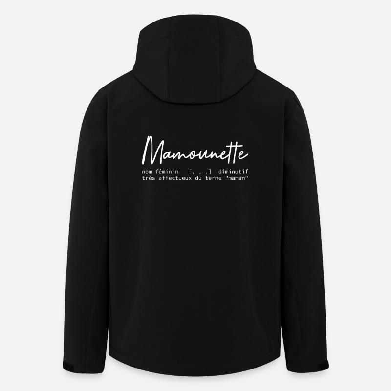 Définition mamounette - Veste softshell homme en polyester recyclé Stanley/Stella - noir