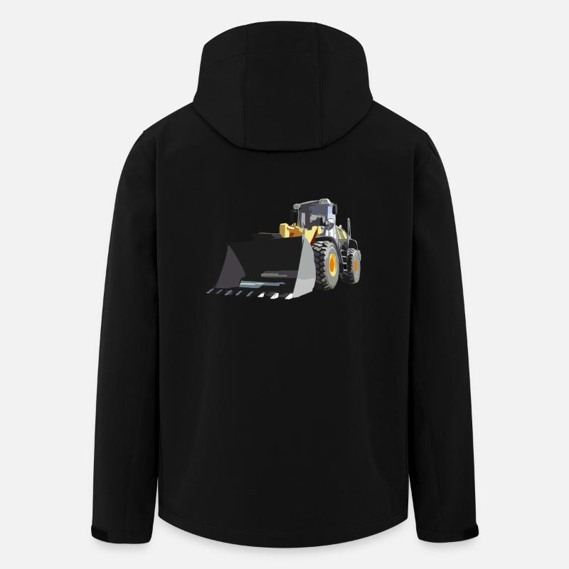 wheel loader - Men’s Recycled Softshell Jacket by Stanley/Stella - black