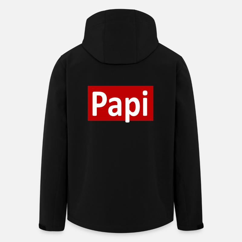 Papi Geschenk idee - Recycelte Männer Softshell-Jacke von Stanley/Stella - Schwarz