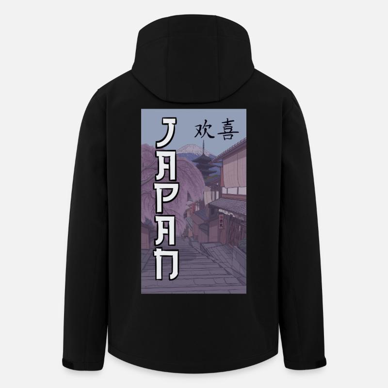 Japan - Recycelte Männer Softshell-Jacke von Stanley/Stella - Schwarz