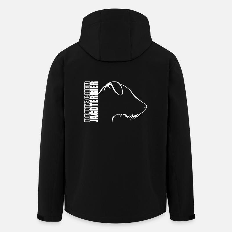 DEUTSCHER JAGDTERRIER PROFIL Jagdhund Wilsigns - Recycelte Männer Softshell-Jacke von Stanley/Stella - Schwarz