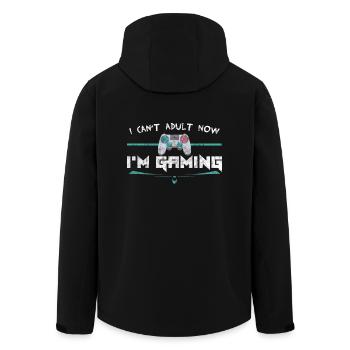 Gaming Gift Games Adult Funny Nerd Gamer - Recycelte Männer Softshell-Jacke von Stanley/Stella - Schwarz - Hinten - AI Model Male 185 light (185cm)