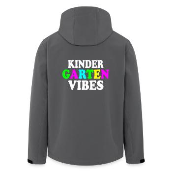 kindergarten vibes - Men’s Recycled Softshell Jacket by Stanley/Stella - anthracite - Back - AI Model Male 185 light (185cm)