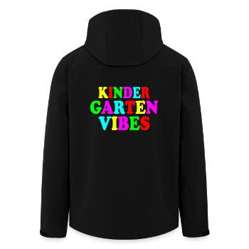 kindergarten vibes - Veste softshell homme en polyester recyclé Stanley/Stella - noir - Dos - AI Model Male 185 light (185cm)