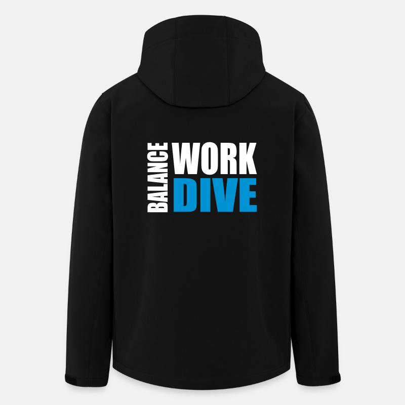 WORKDIVEBALANCE - Recycelte Männer Softshell-Jacke von Stanley/Stella - Schwarz