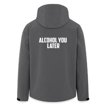 L'alcool vous plus tard Weiss - Veste softshell homme en polyester recyclé Stanley/Stella - noir - Dos - AI Model Male 185 light (185cm)