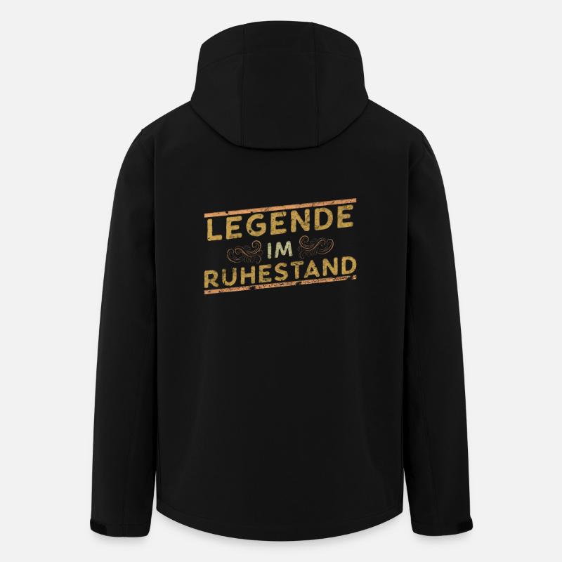 Retiree legend retired - Men’s Recycled Softshell Jacket by Stanley/Stella - black