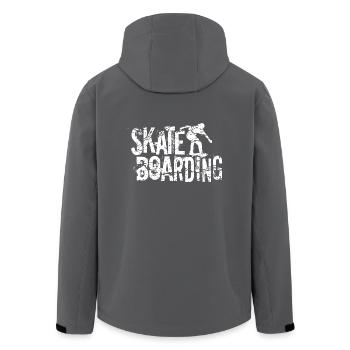 Skateboarding - Recycelte Männer Softshell-Jacke von Stanley/Stella - Schwarz - Hinten - AI Model Male 185 light (185cm)