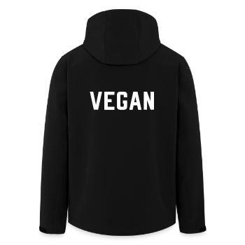 vegan - Veste softshell homme en polyester recyclé Stanley/Stella - noir - Dos - AI Model Male 185 light (185cm)