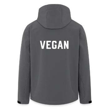 vegan - Veste softshell homme en polyester recyclé Stanley/Stella - charbon - Dos - AI Model Male 185 light (185cm)