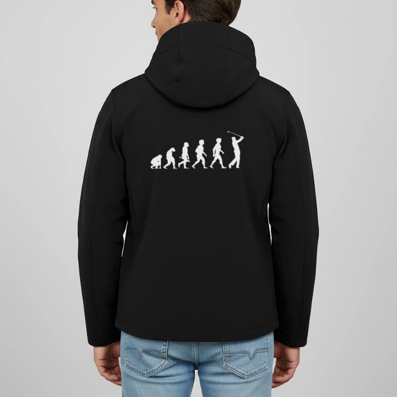 Evolution Golf Golfer Golfspieler Golfplatz Recycelte Männer Softshell-Jacke von Stanley/Stella