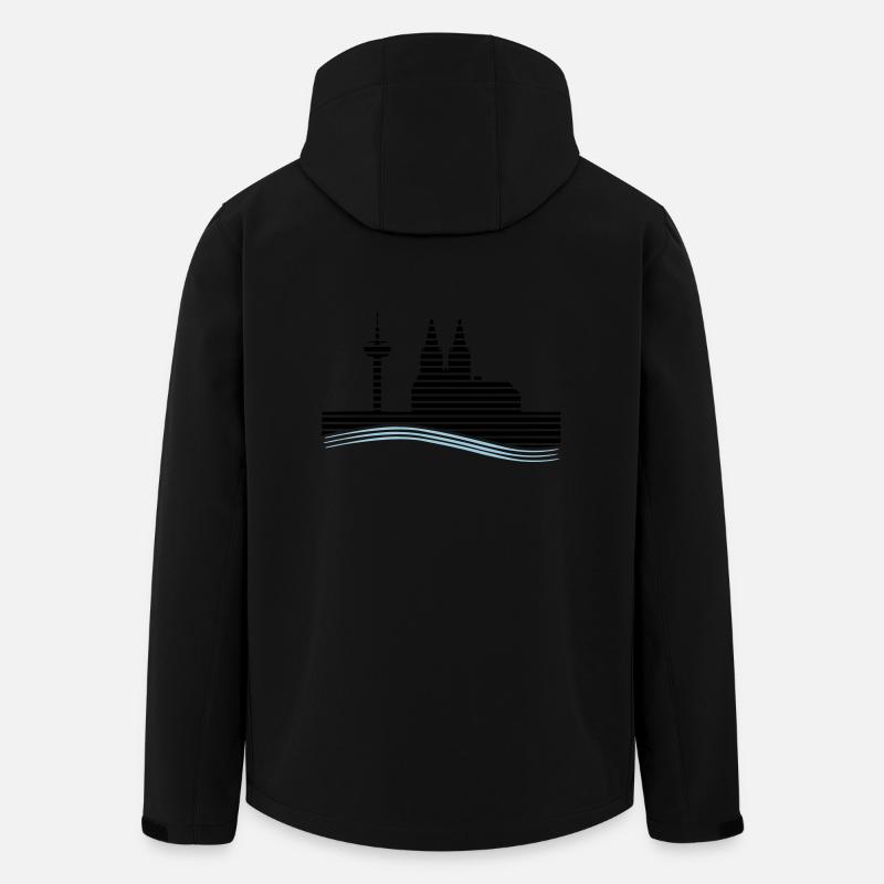 Köln - Recycelte Männer Softshell-Jacke von Stanley/Stella - Schwarz