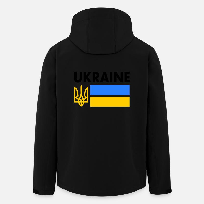 Ukraine - Veste softshell homme en polyester recyclé Stanley/Stella - noir