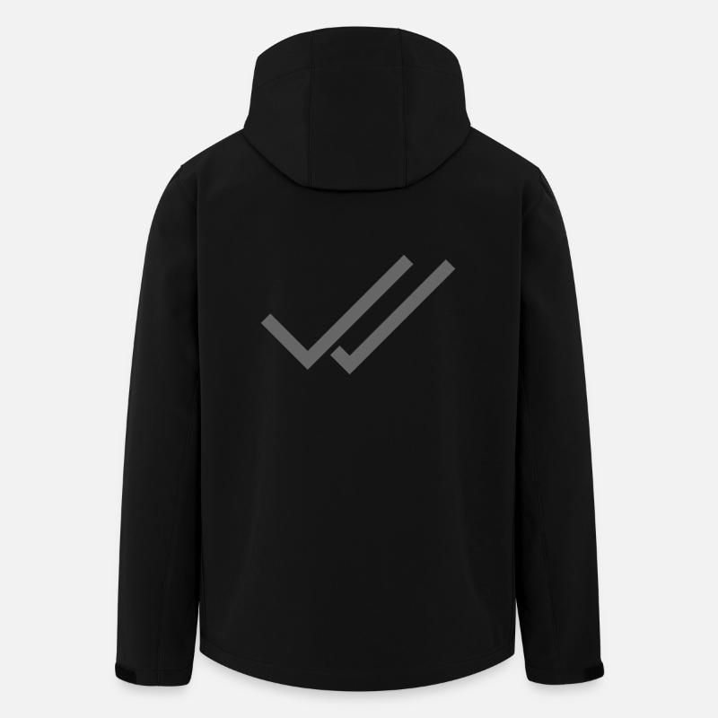 Whats App Hook Gray Double - Men’s Recycled Softshell Jacket by Stanley/Stella - black