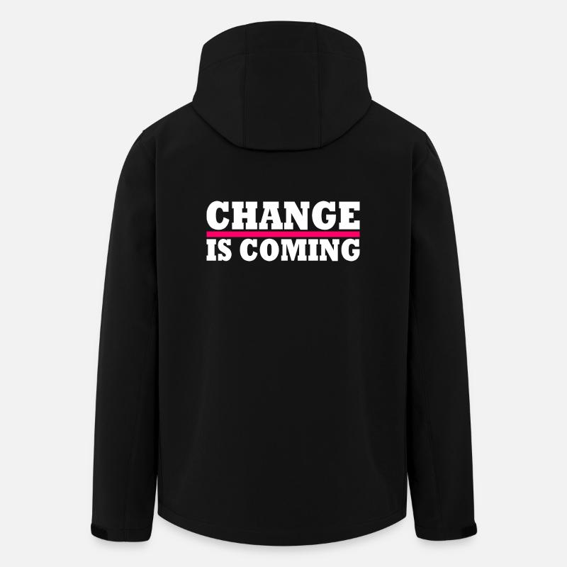Change is coming - Recycelte Männer Softshell-Jacke von Stanley/Stella - Schwarz