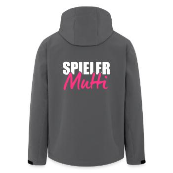 Handball Fussball Tennis Spieler Mutti - Recycelte Männer Softshell-Jacke von Stanley/Stella - Anthrazit - Hinten - AI Model Male 185 light (185cm)