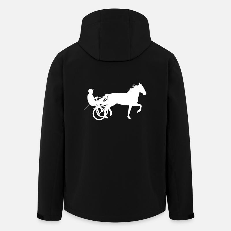 Courses hippiques courses hippiques - Veste softshell homme en polyester recyclé Stanley/Stella - noir