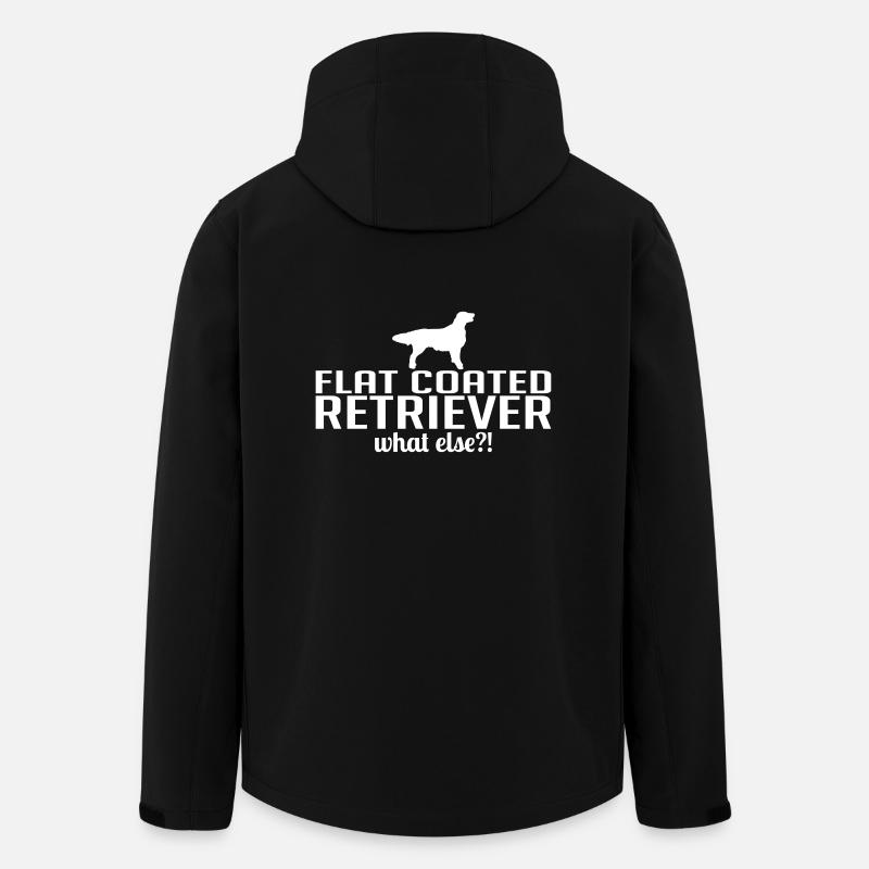 FLAT COATED RETRIEVER what else - Recycelte Männer Softshell-Jacke von Stanley/Stella - Schwarz