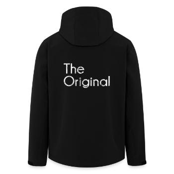 Le T-shirt original original de cadeau de chemise - Veste softshell homme en polyester recyclé Stanley/Stella - noir - Dos - AI Model Male 185 light (185cm)