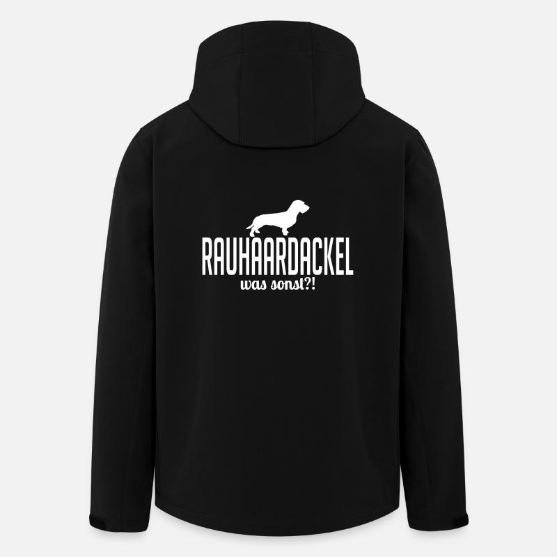RAUHAARDACKEL was sonst - Recycelte Männer Softshell-Jacke von Stanley/Stella - Schwarz