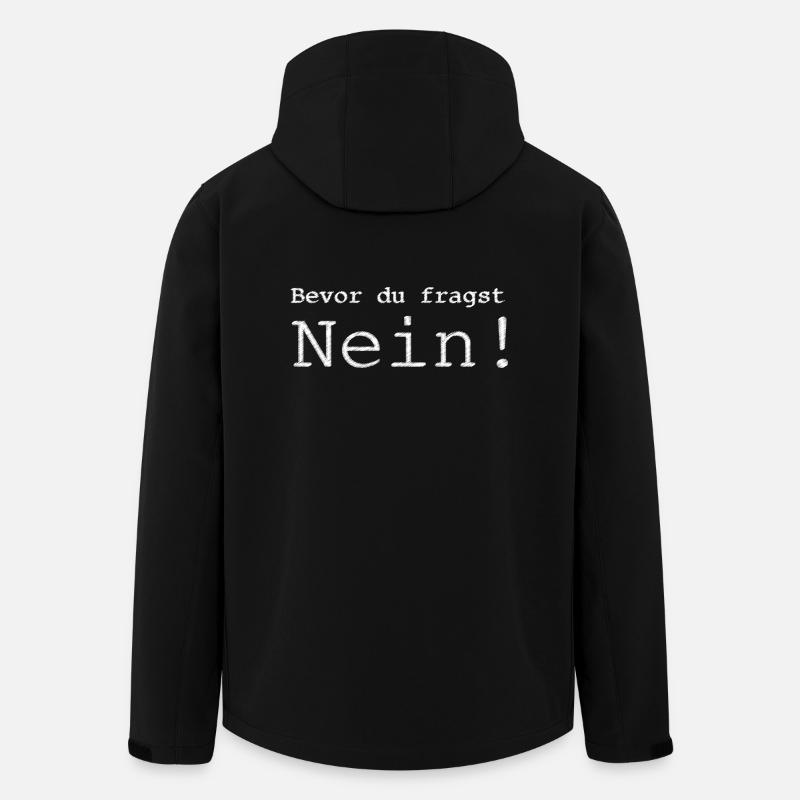 Nei - Recycelte Männer Softshell-Jacke von Stanley/Stella - Schwarz