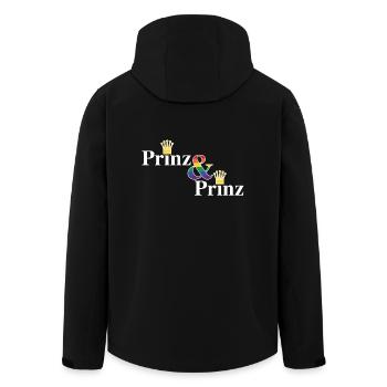 Prinz & Prinz 2 - Recycelte Männer Softshell-Jacke von Stanley/Stella - Schwarz - Hinten - AI Model Male 185 light (185cm)