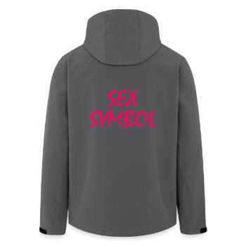 Sex symbol - Recycelte Männer Softshell-Jacke von Stanley/Stella - Schwarz - Hinten - AI Model Male 185 light (185cm)