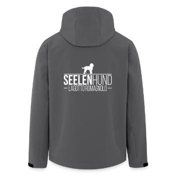 LAGOTTO ROMAGNOLO Seelenhund - Recycelte Männer Softshell-Jacke von Stanley/Stella - Schwarz - Hinten - AI Model Male 185 light (185cm)