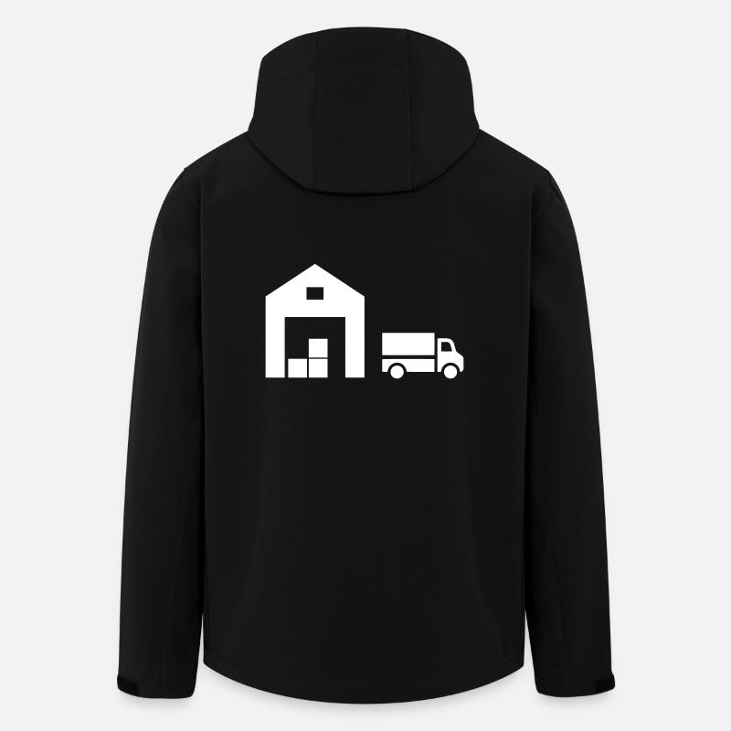 Logistik - Recycelte Männer Softshell-Jacke von Stanley/Stella - Schwarz