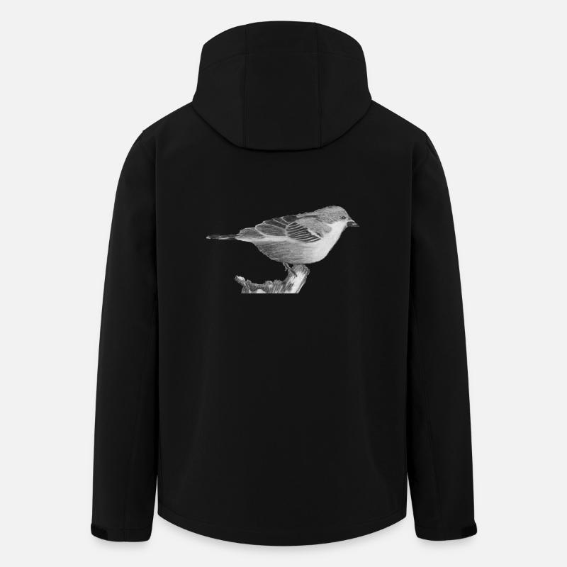 sparrow - Men’s Recycled Softshell Jacket by Stanley/Stella - black