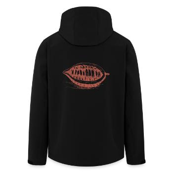 Cocoa bean - Men’s Recycled Softshell Jacket by Stanley/Stella - black - Back - AI Model Male 185 light (185cm)