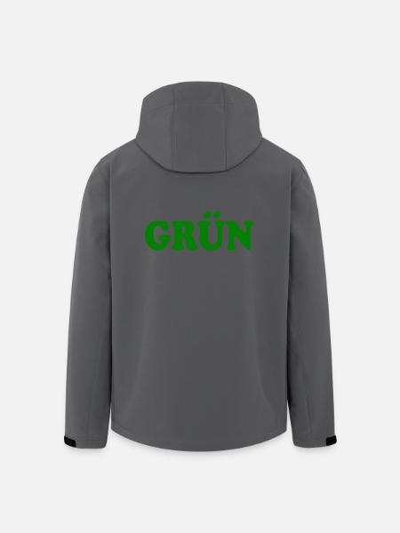 Grün - Recycelte Männer Softshell-Jacke von Stanley/Stella - Schwarz