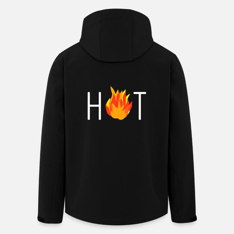 Feuer, Flame, Hot, Geschenkidee - Recycelte Männer Softshell-Jacke von Stanley/Stella - Schwarz