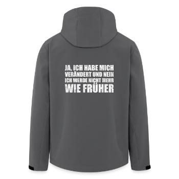 Habe mich verändert T-Shirt Geschenk - Recycelte Männer Softshell-Jacke von Stanley/Stella - Schwarz - Hinten - AI Model Male 185 light (185cm)