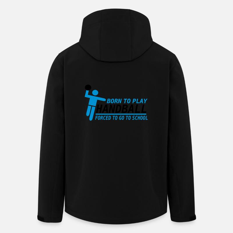 Handball - Recycelte Männer Softshell-Jacke von Stanley/Stella - Schwarz