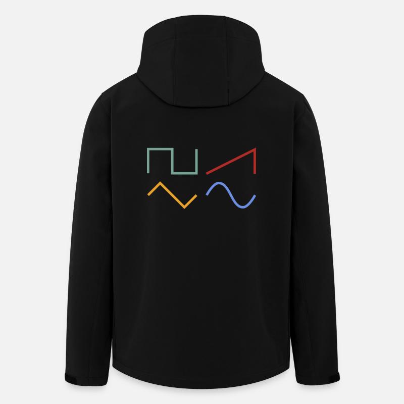 WAVEFORMS - Recycelte Männer Softshell-Jacke von Stanley/Stella - Schwarz