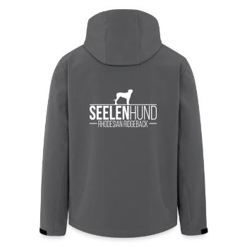 RHODESIAN RIDGEBACK Seelenhund - Recycelte Männer Softshell-Jacke von Stanley/Stella - Schwarz - Hinten - AI Model Male 185 light (185cm)