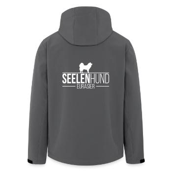 EURASIER Seelenhund Hund Hunde Spruch - Recycelte Männer Softshell-Jacke von Stanley/Stella - Schwarz - Hinten - AI Model Male 185 light (185cm)