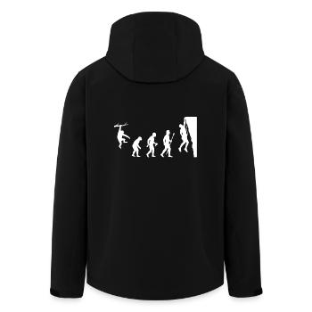 Klettern Evolution Shirt - Recycelte Männer Softshell-Jacke von Stanley/Stella - Schwarz - Hinten - AI Model Male 185 light (185cm)