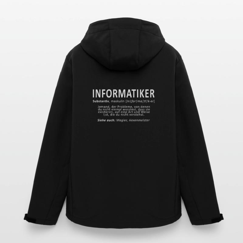 Computer Scientist PC Computer Internet Nerd Windows Lin Men’s Recycled Softshell Jacket by Stanley/Stella