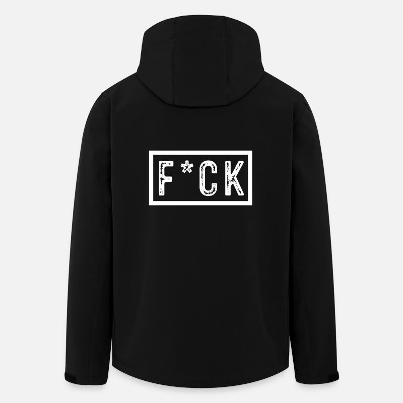 F*ck - Recycelte Männer Softshell-Jacke von Stanley/Stella - Schwarz