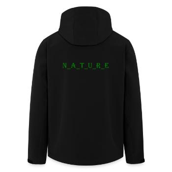 nature - Veste softshell homme en polyester recyclé Stanley/Stella - noir - Dos - AI Model Male 185 light (185cm)