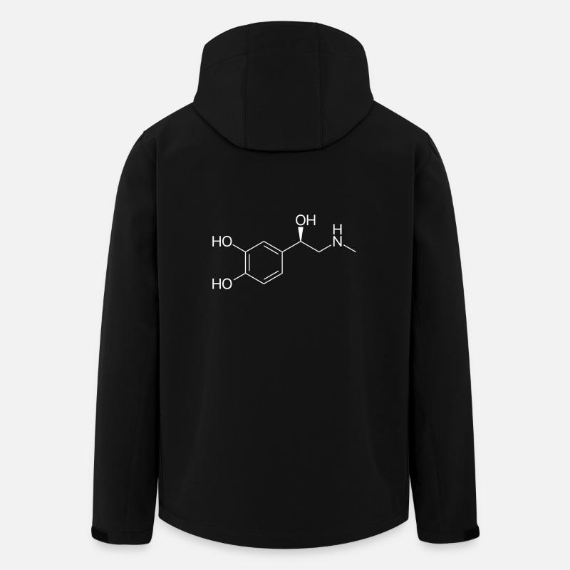 Adrenaline molecule - white - Men’s Recycled Softshell Jacket by Stanley/Stella - black