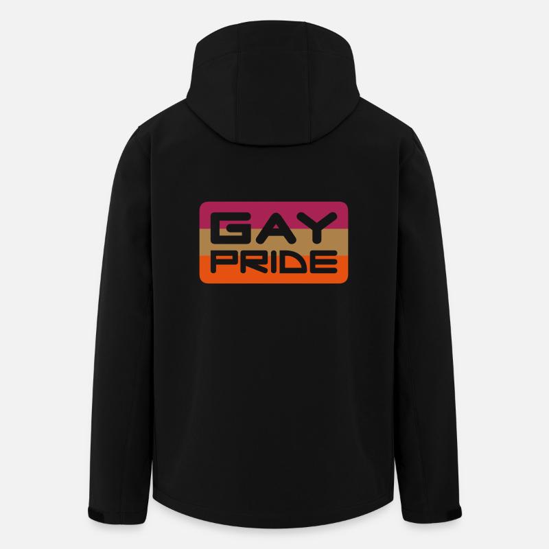pride - Recycelte Männer Softshell-Jacke von Stanley/Stella - Schwarz